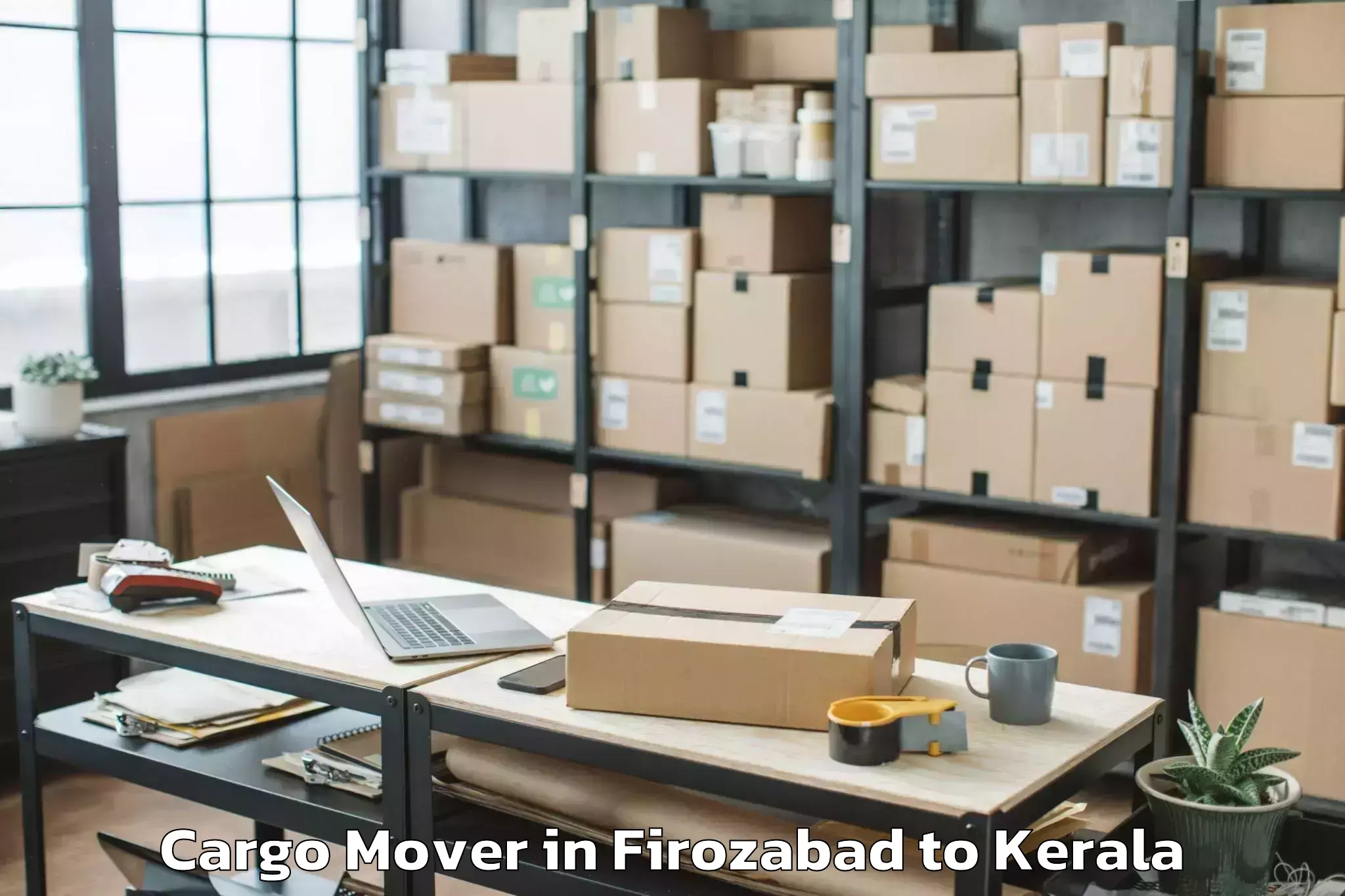 Book Firozabad to Naduvannur Cargo Mover Online